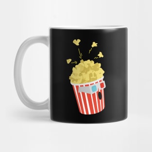 Funny Popcorn | Vintage Retro | 3d Glasses Mug